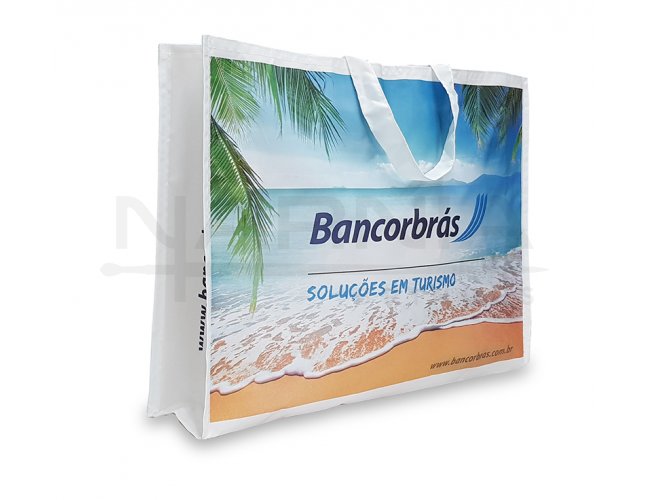 Sacola Retornvel 100% polister- modelo Bancorbras