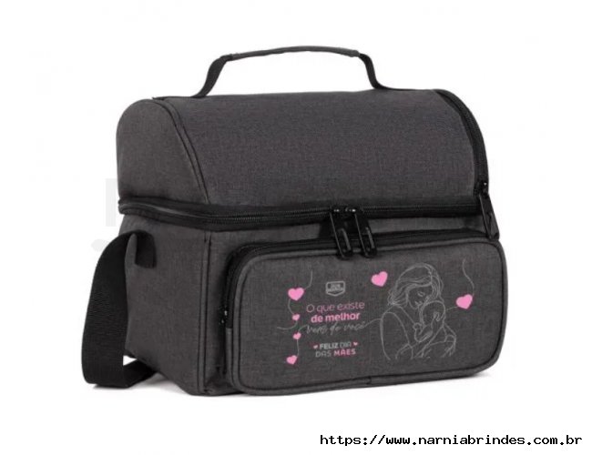 Bolsa T�rmica Em Rpet - Cinza Escuro - 10L