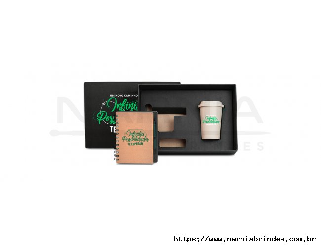 Kit Caderno e Copo ECO - 3 pçs
