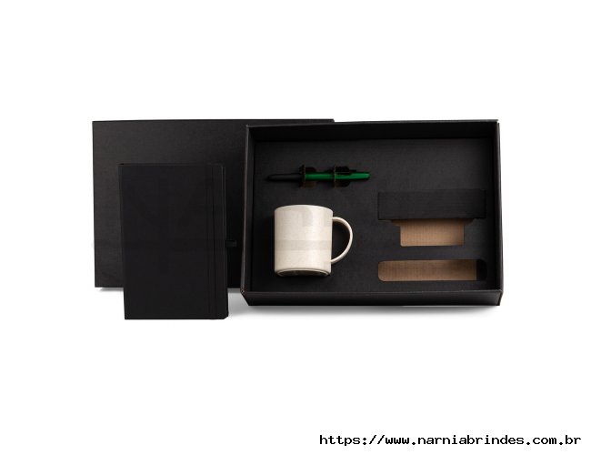 Kit Caneca, Caderneta E Caneta - 3 Peças