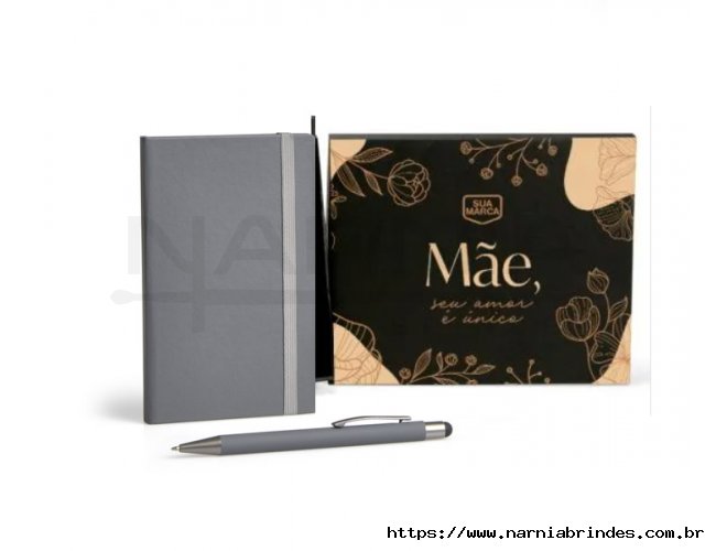 Kit M�es - Caderneta P/ Anota��es Com Caneta