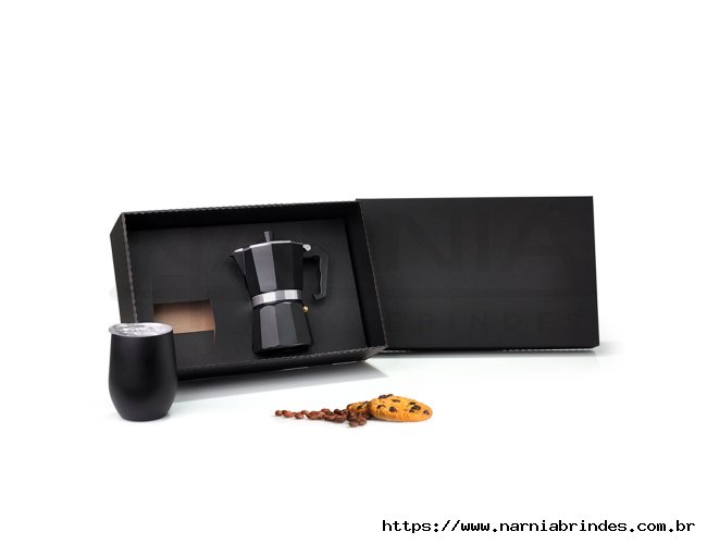 Kit Para Caf Com Cafeteira Italiana - 2 Ps